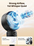 4000mAh 15H), 4 Warmco Portable Stroller Fan, Rechargeable Clip On Fan with Flexible Tripod (Up to Speeds, LED Display