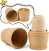 Koogel 6 Set Unpainted Nesting Dolls, Blank Wooden Matryoshka for Kids, DIY Birthday Gift for Parent Child Activities