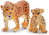 Gemini&Genius Leopard Toys for Kids, Safari Animal Cheetah Family Playset Figures, Wildlife Models for Birthday Gifts