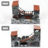 Set, WW2 14+ Finger Rock Military Base Series Small Suspension Building Army Mini War Accessories Kits, DIY Defence