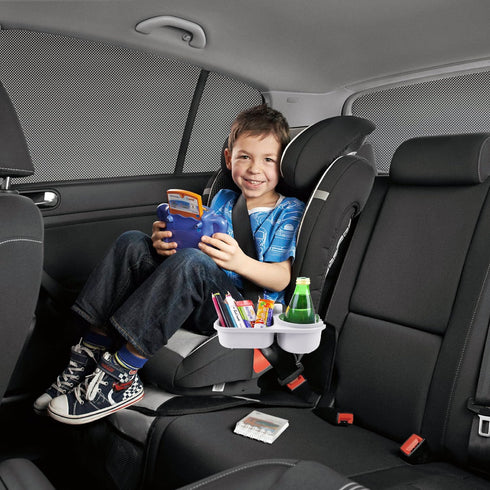WedFeir SnackPod Child Cup & Snack Holder for Convertible Car Seats & Strollers - BPA Free - Grey
