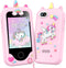 Kids Smart Phone for Girls, 2.8" Touchscreen Learning Toy with Dual Camera, Music Player, 8G SD Card (Pink)
