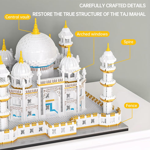 APENGBAOL Set,Landmarks Adults(4030 Architecture Taj Mahal Micro Mini Building Blocks Collection, Display Model Gift