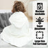 Vaxaape 2 Pack,Extra 37.4 37.4Inch,Baby Hooded Baby Towels for Newborn Large * Essentials,Soft and Absorbent Hooded