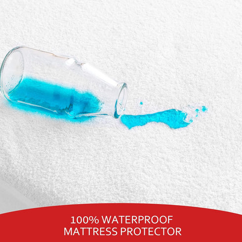 Crib Sheets & Waterproof Crib Mattress Protector for Boys, 4 Pack Set, Bamboo Viscose, Grey & Navy