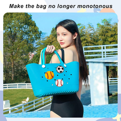 Rubber Beach Bag Accessories, PVC Rubber Decoration for EVA Purse Bogg Inserts Y064figure 29
