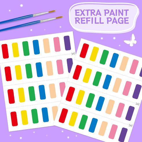 SOCOLER 1-3, 4-8(Princess Paint with Water Coloring Books for Toddlers,Mess Free Watercolor Painting Papers for Kids
