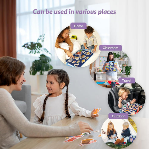 Set 4, CHEFAN Felt/Flannel Board Story of PRECUT Felt Pieces for Preschool Toddlers Circle Time,Old McDonald Had a