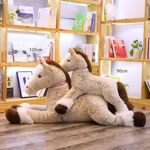 Large Horse Stuffed Animal Plush Toy - Giant Pony Unicorn Plush Doll Gifts for Kids, 35.4"