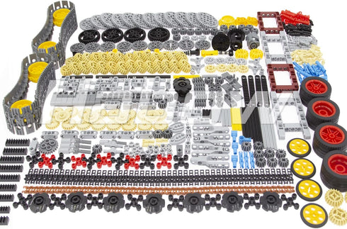 852pcs Technic-Parts Gears, Axle, Pin, Connector Compatible with Lego-Technic, MOC Pieces for Toy Building Sets