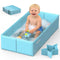 Collapsible Baby Bathtub, Foldable Infant Bath Tub with Non-Slip Base, Portable Travel
