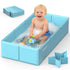 Collapsible Baby Bathtub, Foldable Infant Bath Tub with Non-Slip Base, Portable Travel