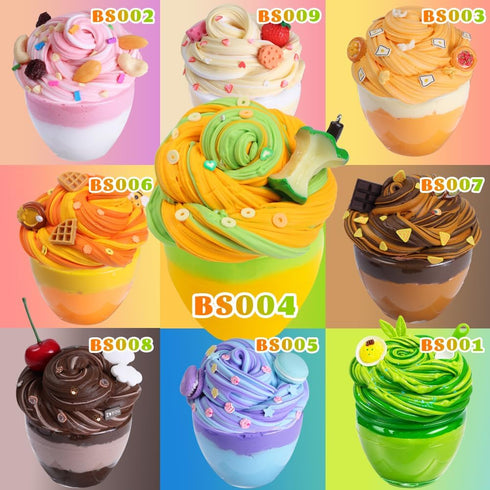 10-12, 5.29 Oz BS004-Apple WATERELF Butter Easter Eggs Scented Slime for Girls Easter Basket Stuffers Big Slime