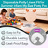Joworthy 200 Summer Pcs Potty Liners for Infant My Size Potty Pro, Disposable Potty Bags with Elastic Edge, Easy-Clean