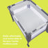 Dash Grey Fitted Sheets for Baby Trend Nursery Playards