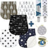 5-Pack 2 1 Dodo Babies Baby Burp Cloths - Soft Absorbent & Neutral Burp Cloths - Contoured Shoulder Fit & Baby Boy