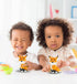 DolliBu Fox Bath Buddy Squirter - Floating Orange Rubber Bath Toy for Toddlers, Fun Water Squirting Play