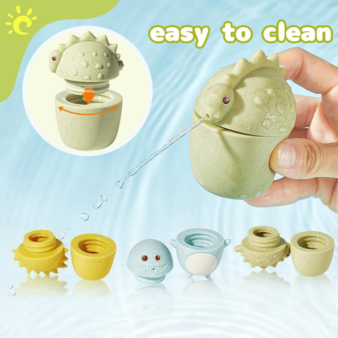 6-18M 1-3Y AMCHSURI Squirting Animal Bath Toys for Babies & Toddlers | Spray Water Toys for Bathtub, Pool, Shower Play