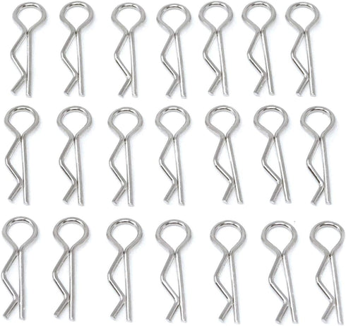Honbay 100PCS 1/16 Metal Car Truck Buggy Shell Body Clips Pins for RC Vehicles
