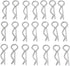 Honbay 100PCS 1/16 Metal Car Truck Buggy Shell Body Clips Pins for RC Vehicles