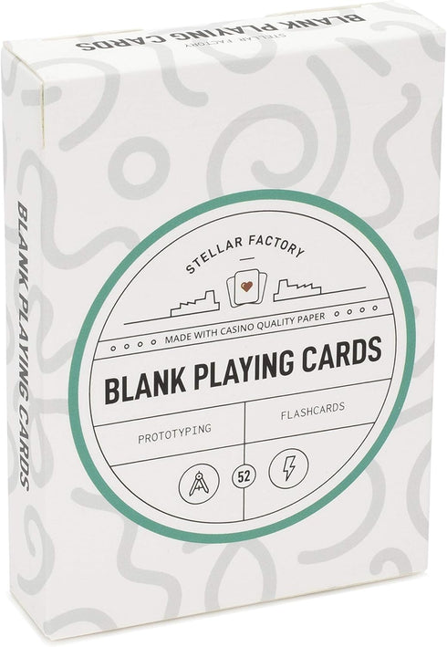 Stellar Factory Premium Blank Playing Cards - Game Design and Prototyping (1 Count)