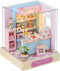 CUTEROOM DIY Doll House Miniature Furniture Wooden House Kit with Dust Cover
