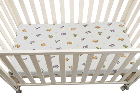 100% 52" 28" 2 Pack, Onacosht Muslin Crib Sheets for Boys Girls, Soft Breathable Cotton Baby Fitted Sheet x