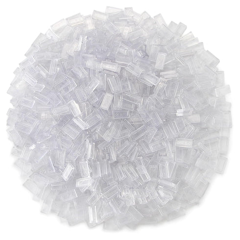 Feleph Transparent Clear 1×2 Tile, 700 Parts Flat Bricks for Smooth Surface Wall Floor, Toy Accessories