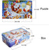 60 Piece Wooden Jigsaw Puzzle in a Box - Merry Christmas Santa Claus Early Childhood Education Toy