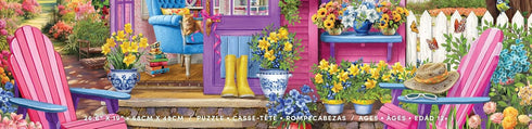 500 Ceaco - Chris Bigelow - She Shed - Larger Sized Piece Jigsaw Puzzle