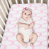 Hahafelt 3 Set Set Pcs Baby Girls Crib Bedding Coquette Pink Bow Baby Bedding for Girls Coquettish Pink Heart Bow