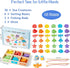 1-3,Wooden 3-5,Preschool Montessori Fishing Game for Toddler Magnetic Fishing Game,Early Educational-Shape & Color