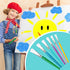 YGAOHF 6PCS Paint Brushes for Kids, Assorted Washable Paintbrushes Set, Easy to Clean & Hold Small Toddler Paint Brush