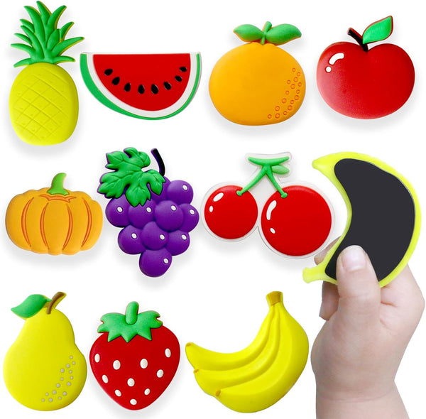 Refrigerator Magnets for Toddlers - Fruit Fridge Magnets for Babies, Kids Gift