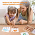 Coogam Spelling Games - Wooden Matching Letters Toy with Flash Cards, Montessori ABC Learning Puzzle Gift for Kids