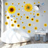 Sunflower Wall Stickers with 3D Butterfly, Removable Yellow Flower Wall Decals, Waterproof Mural for Nursery Kids