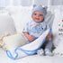 6 17-22 Inch BABESIDE Pcs Reborn Baby Doll Clothes for Babydolls, Dinosaurs Pattern Lifelike Reborn Baby Doll