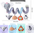 Musical Car Seat Toys for Newborns, Stroller Toys with Rattles & Teether for 0-6 Months Infants