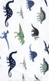Hudson Baby Unisex Baby Cotton Flannel Burp Cloths, One Size, Blue Green Dino