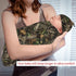 Nanyizly Set 0-6m Camouflage Leaves Newborns Beanie Swaddle Blanket Baby Receiving Blankets for Infant Boy Girl Swaddle