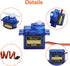 Beffkkip 4Pcs SG90 9g Micro Servos for RC Robot Helicopter Airplane Controls Car Boat
