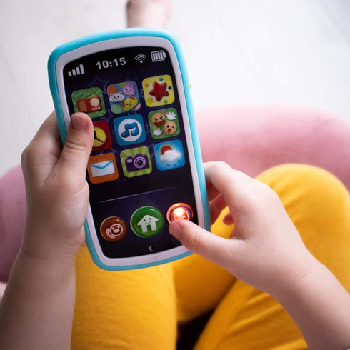 Baby Phone Toy with Record & Playback, Musical Interactive Learning Cell Phone for Kids 6+ Months