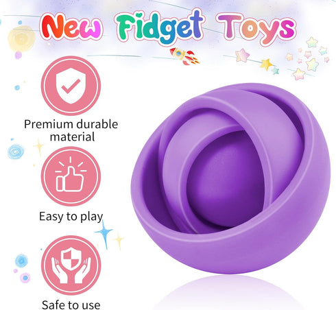 Fidget Toys for Kids, Sensory Toys for Teens, Gifts for Boys Girls ADHD Autism Stress Relief Quiet Finger Tools
