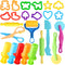 Playdough Tools for Kids, 24 Pieces Set with Rolling Pins, Cutters, Extruders, and Scissors