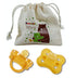 Sweetie Rubber Pacifier Star Shape Rubber Natural Rubber with Symmetrical Nipple 1