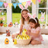 8 Pack Jumbo Golden Easter Eggs Fillers with Popping Eyes Fidget Toys, Squeeze Animals for Stress Relief, Easter Basket