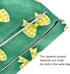 Burbuja 2 Pack, 2 Green Yellow Bows Wet Dry Bags for Baby Cloth Diaper Waterproof Reusable Wet Bag with Zippered