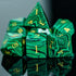 UDIXI Malachite Stone Dice Set, 7PCS Gemstone Polyhedral D&D Dice with Gift Case for Dungeons and Dragons Games