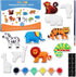 Funto Animal Painting Kit for Kids, 27 PCS Arts and Crafts Set, Paint Your Own Figurines with Magnet