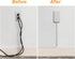 sleek socket 8-Foot No Shock Child Protector, Outlet & Plug Concealer with Protective Cord Clips, Flat Extension Cord